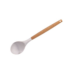 CUCHARA SILICONA MANGO ACACIA MARBLE 31CM