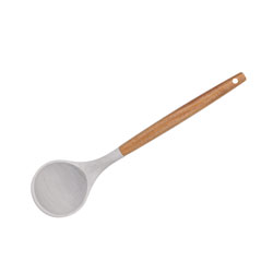 CUCHARON SILICONA MANGO ACACIA MARBLE 31CM