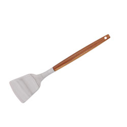 ESPATULA SILICONA RECTA MANGO ACACIA MARBLE 31CM