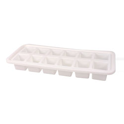CUBETERA SILICONA 12 CUBOS BLANCO 26X11CM