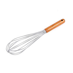 BATIDOR MANUAL SILICONA MANGO ACACIA MARBLE 25CM