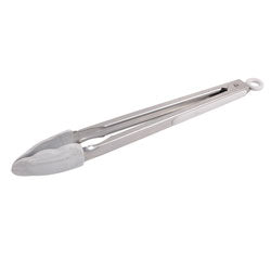 PINZA SILICONA MANGO ACERO INOX MARBLE 30CM