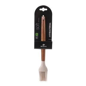 PINCEL SILICONA 27CM MANGO ACACIA BEIGE
