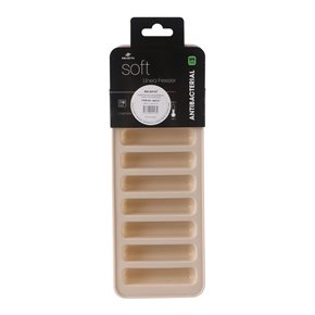CUBETERA SILICONA BARRA 10 CUBOS 19X10CM BEIGE
