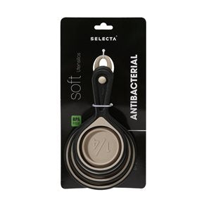 TAZA MEDIDORA SETX4  SILICONA BEIGE