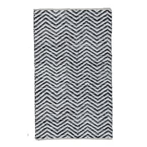 ALFOMBRA ZIGZAG 152.5x244CM BLANCO/NEGRO