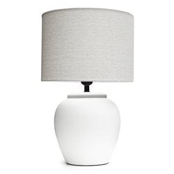 LAMPARA PORCELANA D28x45CM BLANCO