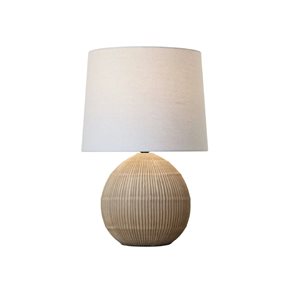 LAMPARA DE MESA CERAMICA D34x51CM LINEAS CAMEL