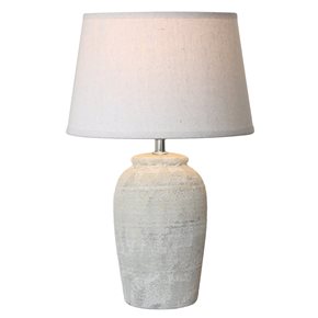 LAMPARA DE MESA CERAMICA D25x41CM BEIGE