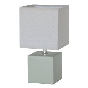 LAMPARA DE MESA CERAMICA D15x30CM GRIS