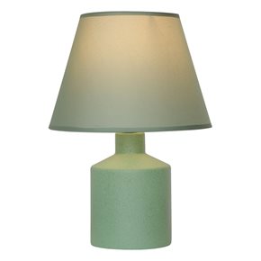 LAMPARA DE MESA CERAMICA D30x43CM LISO VERDE