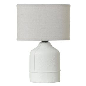 LAMPARA DE MESA CERAMICA 20x11x31CM BLANCO