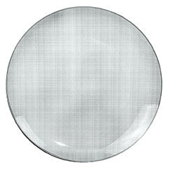 PLATO LLANO 27CM DISEÑO LINEAS GRISES