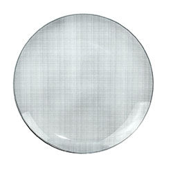 PLATO POSTRE 19CM DISEÑO LINEAS GRISES