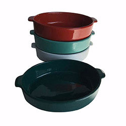 ASADERA OVAL CON ASAS 32X22X7CM COLORES SURTIDOS