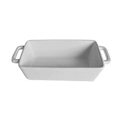 ASADERA CON ASAS CERAMICA 30.5x15x7CM BLANCO