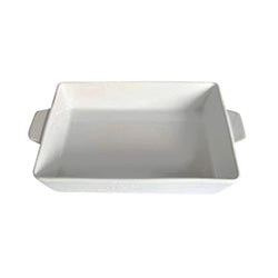 ASADERA CON ASAS CERAMICA 39x25x8CM BLANCO