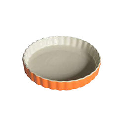 TARTERA CERAMICA NARANJA. D20xH3CM