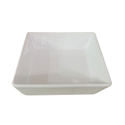 PLATO HONDO CERAMICA BLANCO. 18x18x5CM