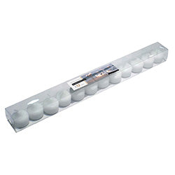 SET X12 VELA PEQUEÑA VOTIVO BLANCA CAJA PVC