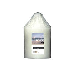 VELA PILAR D10/H7.5CM BLANCA