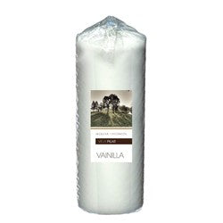 VELA PILAR D6/H23CM BLANCA VAINILLA