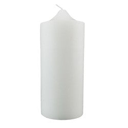 VELA PILAR D10/H25CM BLANCA