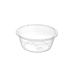 PALANGANA PLASTICO TRANSPARENTE 24X24X9.5CM 2.5L