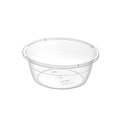 PALANGANA PLASTICO TRANSPARENTE 28X28X11CM 4.5L