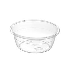 PALANGANA PLASTICO TRANSPARENTE 33X33X13CM 7L