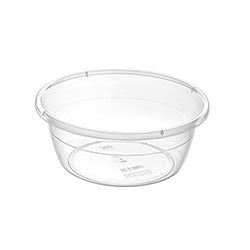 PALANGANA PLASTICO TRANSPARENTE 38X38X14CM 10L