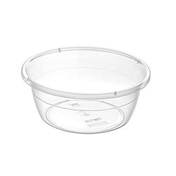 PALANGANA PLASTICO TRANSPARENTE 43X43X16.5CM 15L