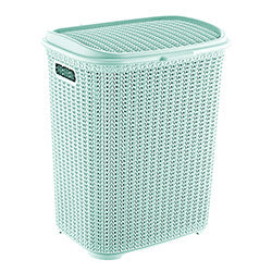CANASTO C/TAPA PLASTICO 65L 46X40X57CM SURTIDO