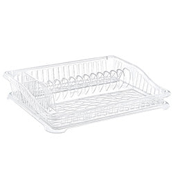 ESCURRIDOR PLATOS PLASTICO 28X50X29CM TRANSPARENTE