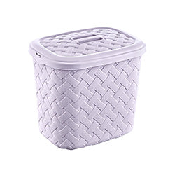 ORGANIZADOR 7.5L PLASTICO DIS.RATTAN SURT. 27x17x23CM