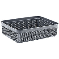 CESTO PLASTICO 2.5L SURTIDO. 25x19x7CM