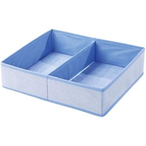 ORGANIZADOR TELA 31x36x10CM CELESTE