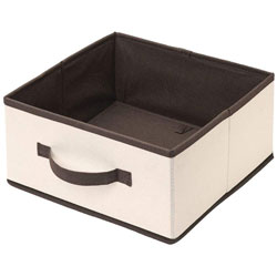 ORGANIZADOR TELA 27x27x14CM BEIGE