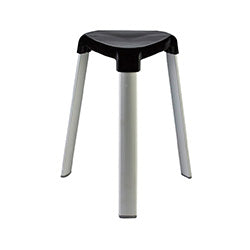 BANCO ALUMINIO ANTIDESLIZANTE 28X29X45CM NEGRO