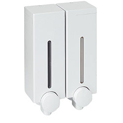 SET 2 DISPENSADORES JABON PARED PLASTICO 8x12x20CM