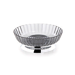 JABONERA NELY PLASTICO 12x12x5CM TRANSP/GRIS
