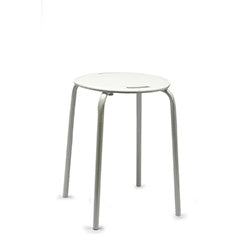 BANCO ACERO/PLAST ANTIDESLIZANTE 32x32x45CM BLANCO