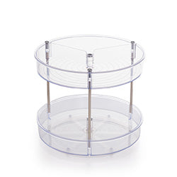 ORGANIZADOR GIRATORIO 2 PISOS PLASTICO D23x20CM
