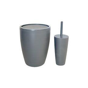 SET DE BAÑO PURE 2 PIEZAS PP GRIS