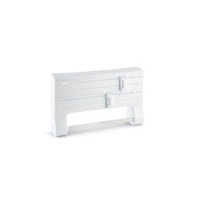 PORTA ROLLO TRIPLE DE PARED 38X8.5X25.5CM BLANCO