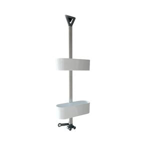 ESTANTE DE BAÑO AJUSTABLE EN ALTURA H.70CM BLANCO