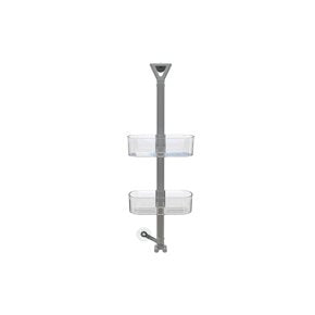 ESTANTE DE BAÑO AJUSTABLE EN ALTURA H.70CM TRANSPA