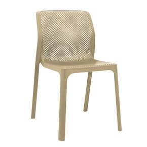 SILLA PORTLAND POLIPROPI 55X52X84CM BEIGE