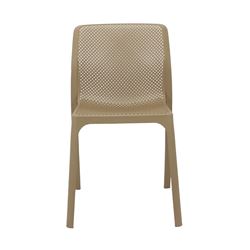 SILLA PORTLAND POLIPROPI 55X52X84CM BEIGE