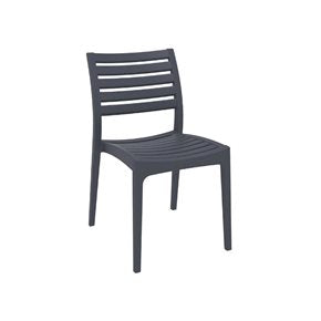 SILLA DALLAS POLIPROPILENO 58x46x84CM GRIS